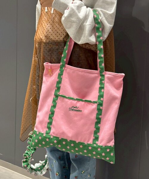 HELLO.SANFRANCISCO（ハローサンフランシスコ）の「(momo企画)【HELLO.SANFRANCISCO】スマホショルダー付き推し活トートBAG（ショルダーバッグ・レディース・ピンク/イエロー/ネイビー・ONE SIZE）」の9枚目の写真