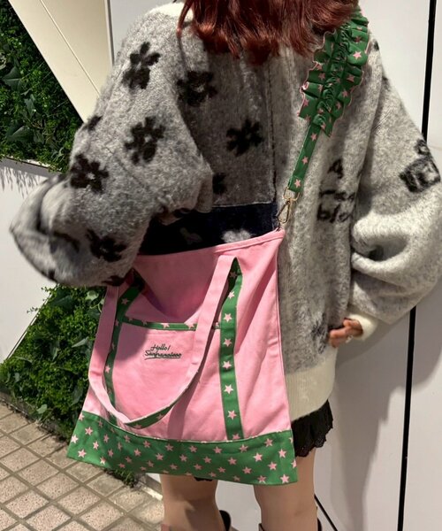 HELLO.SANFRANCISCO（ハローサンフランシスコ）の「(momo企画)【HELLO.SANFRANCISCO】スマホショルダー付き推し活トートBAG（ショルダーバッグ・レディース・ピンク/イエロー/ネイビー・ONE SIZE）」の10枚目の写真