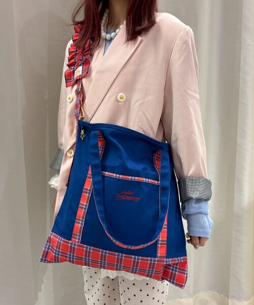 HELLO.SANFRANCISCO（ハローサンフランシスコ）の「(momo企画)【HELLO.SANFRANCISCO】スマホショルダー付き推し活トートBAG（ショルダーバッグ・レディース・ピンク/イエロー/ネイビー・ONE SIZE）」の20枚目の写真