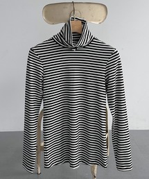 Doux archives（ドゥアルシーヴ）の「ボーダータートルネックインナー（Tシャツ/カットソー・レディース）」