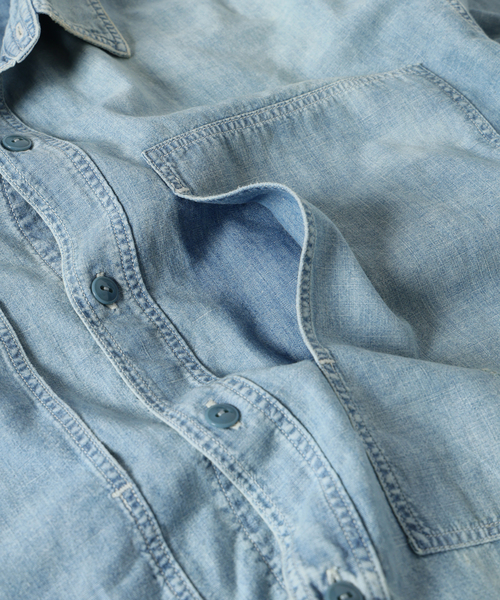 Anachronorm（アナクロノーム）の「0404 ANACHRONORM / アナクロノーム × J.S.Homestead / シャンブレーシャツ（シャツ/ブラウス・メンズ・サックスブルー・MEDIUM）」の9枚目の写真