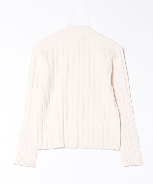 CECIL McBEE(セシルマクビー)の「リブハーフジッププルオーバー(ニット/セーター・レディース・ブラック/オフホワイト/ブラウン・MEDIUM)」の18枚目の写真