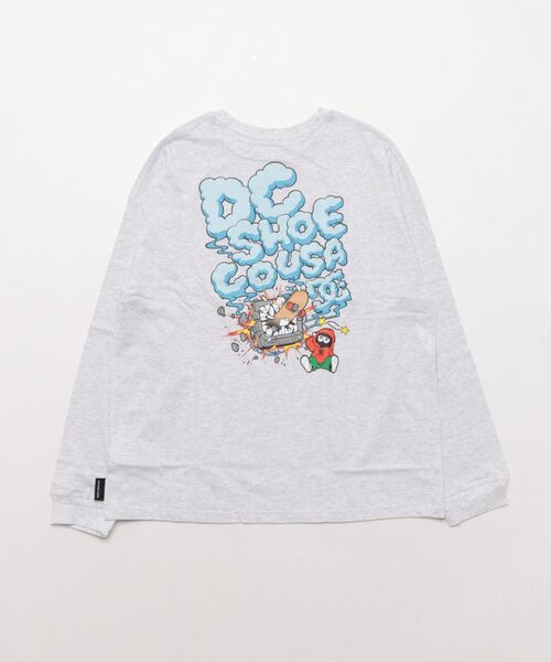 DC(ディーシー)の「DC/ディーシー 25 KD CLASH DECK LS キッズ ロンT YLT254519(Tシャツ/カットソー・キッズ・ライトグレー/スミクロ/ブラック・130cm/140cm/150cm/160cm/100cm/110cm/120cm)」の13枚目の写真
