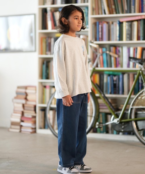 DC(ディーシー)の「DC/ディーシー 25 KD CLASH DECK LS キッズ ロンT YLT254519(Tシャツ/カットソー・キッズ・ライトグレー/スミクロ/ブラック・130cm/140cm/150cm/160cm/100cm/110cm/120cm)」の18枚目の写真