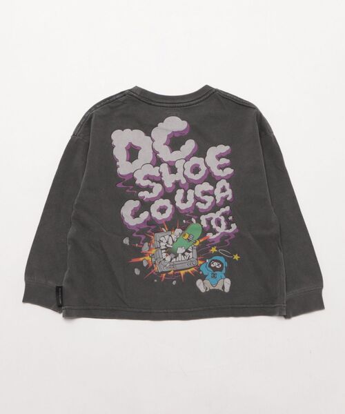 DC(ディーシー)の「DC/ディーシー 25 KD CLASH DECK LS キッズ ロンT YLT254519(Tシャツ/カットソー・キッズ・ライトグレー/スミクロ/ブラック・130cm/140cm/150cm/160cm/100cm/110cm/120cm)」の9枚目の写真