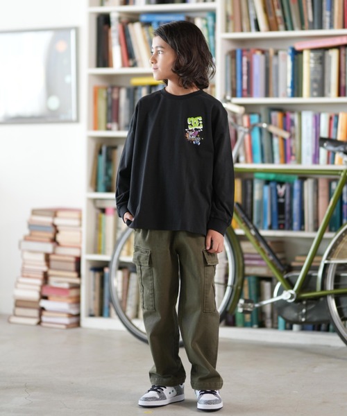 DC/ディーシー 25 KD CLASH DECK LS キッズ ロンT YLT254519（Tシャツ