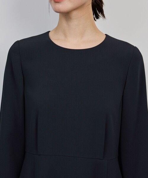 ROPE'（ロペ）の「トリアセダブルクロス ウエストコンシャスワンピース/イージーケア・セットアップ対応・25AW（ワンピース・レディース・ネイビー・38/36/40）」の11枚目の写真