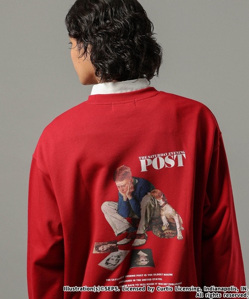 THE SATURDAY EVENING POST】コラボプリントスウェット（スウェット