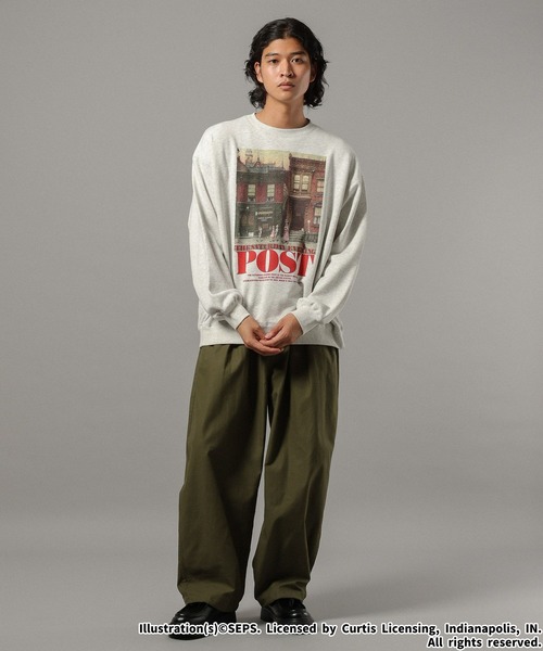 RAGEBLUE（レイジブルー）の「【THE SATURDAY EVENING POST】コラボプリントスウェット（スウェット・メンズ・ブラック/ホワイト/レッド/ブラウン・LARGE/MEDIUM）」の6枚目の写真