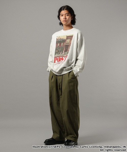 RAGEBLUE（レイジブルー）の「【THE SATURDAY EVENING POST】コラボプリントスウェット（スウェット・メンズ・ブラック/ホワイト/レッド/ブラウン・LARGE/MEDIUM）」の7枚目の写真