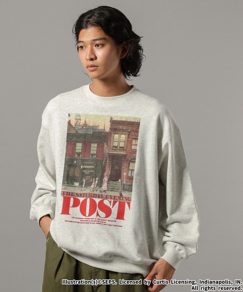 RAGEBLUE（レイジブルー）の「【THE SATURDAY EVENING POST】コラボプリントスウェット（スウェット・メンズ・ブラック/ホワイト/レッド/ブラウン・LARGE/MEDIUM）」の9枚目の写真