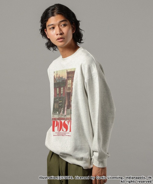 RAGEBLUE（レイジブルー）の「【THE SATURDAY EVENING POST】コラボプリントスウェット（スウェット・メンズ・ブラック/ホワイト/レッド/ブラウン・LARGE/MEDIUM）」の10枚目の写真