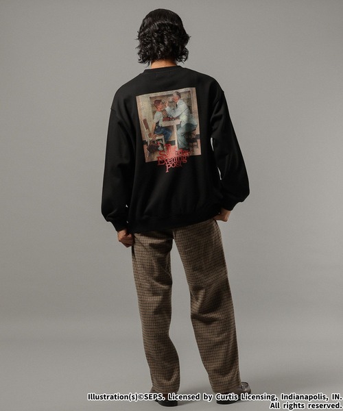 RAGEBLUE（レイジブルー）の「【THE SATURDAY EVENING POST】コラボプリントスウェット（スウェット・メンズ・ブラック/ホワイト/レッド/ブラウン・LARGE/MEDIUM）」の13枚目の写真