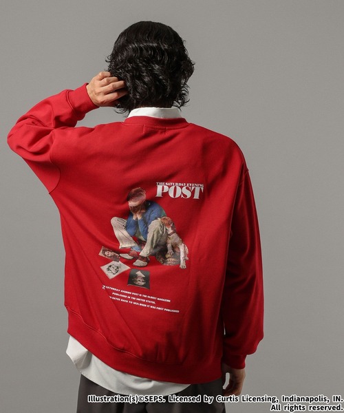 RAGEBLUE（レイジブルー）の「【THE SATURDAY EVENING POST】コラボプリントスウェット（スウェット・メンズ・ブラック/ホワイト/レッド/ブラウン・LARGE/MEDIUM）」の22枚目の写真