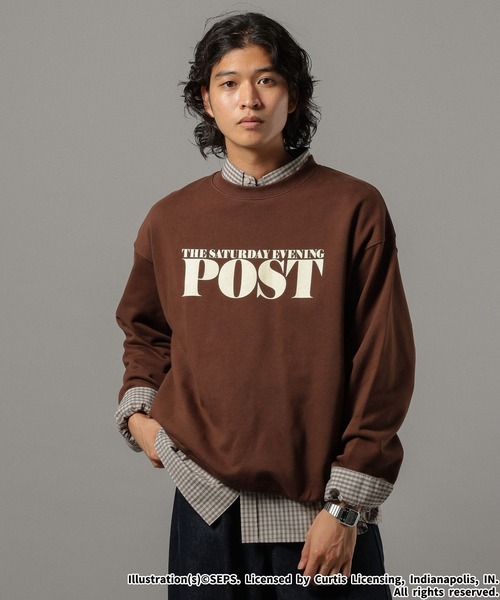 セール】【THE SATURDAY EVENING POST】コラボプリントスウェット