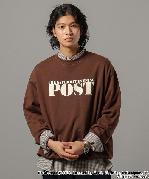 セール】【THE SATURDAY EVENING POST】コラボプリントスウェット