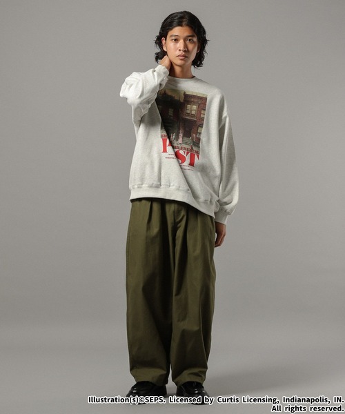 RAGEBLUE（レイジブルー）の「【THE SATURDAY EVENING POST】コラボプリントスウェット（スウェット・メンズ・ブラック/ホワイト/レッド/ブラウン・LARGE/MEDIUM）」の5枚目の写真