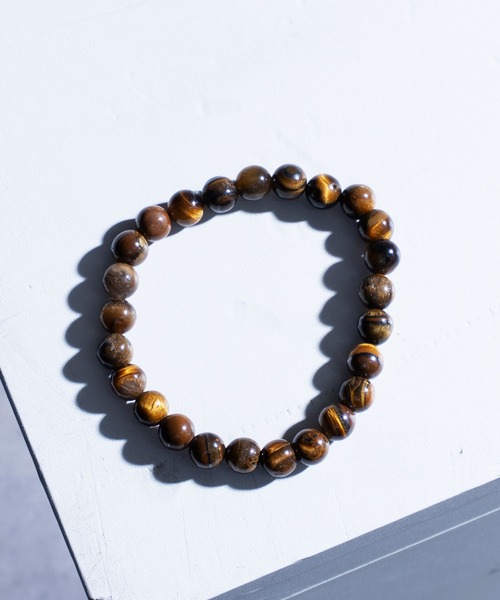 NILWAY（ニルウェイ）の「天然石ブレスレット（ブレスレット・メンズ・シルバーグレー/ブラウン系/ホワイト系/ブラウン系1・FREE）」の9枚目の写真