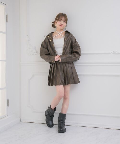ems excite(エムズエキサイト)の「【set】アソートJK&プリーツSKセット(その他アウター・レディース・ブラウン/キャメル/ブラック・FREE)」の18枚目の写真