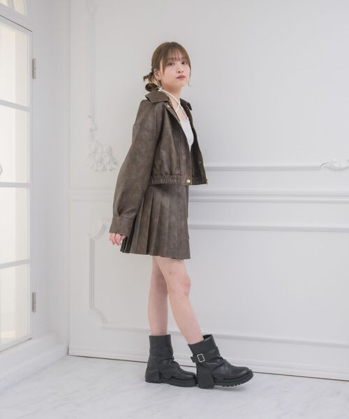 ems excite(エムズエキサイト)の「【set】アソートJK&プリーツSKセット(その他アウター・レディース・ブラウン/キャメル/ブラック・FREE)」の19枚目の写真