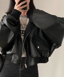 LETee（レティー）の「フェイクレザージャケット（その他アウター）」