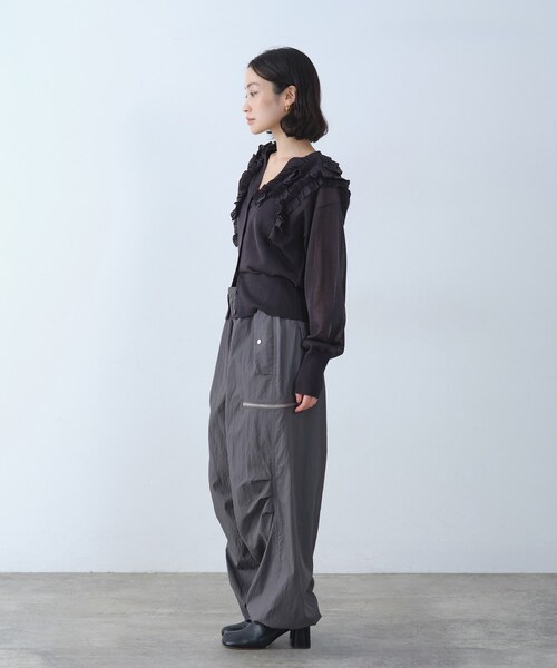 CODE A(コードエー)の「Airy volume cargo(その他パンツ・レディース・グレー/カーキ・38/36)」の8枚目の写真