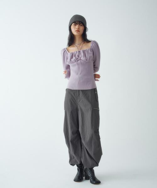 CODE A(コードエー)の「Airy volume cargo(その他パンツ・レディース・グレー/カーキ・38/36)」の10枚目の写真