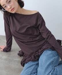 CODE A（コードエー）の「easy ruffled tee（Tシャツ/カットソー）」