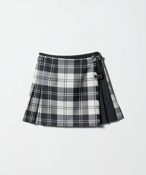 オニールオブダブリン　チェックミニスカート セール】【別注】＜O'NEIL of DUBLIN＞チェック コンビ ミニ スカート