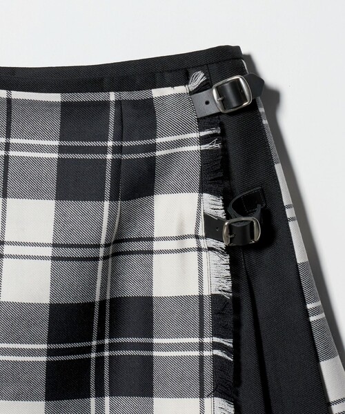 セール】【別注】＜O'NEIL of DUBLIN＞チェック コンビ ミニ スカート