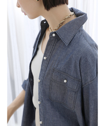 La TOTALITE（ラトータリテ）の「《WEB限定》【洗える】パールダンガリーシャツ（シャツ/ブラウス）」
