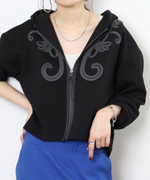 EGLANTINE コード刺繍ジップパーカー
