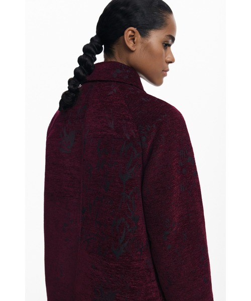 Desigual（デシグアル）の「テクスチャーショートコート（ブルゾン・レディース・レッド・XS/S/M/L/XL）」の7枚目の写真