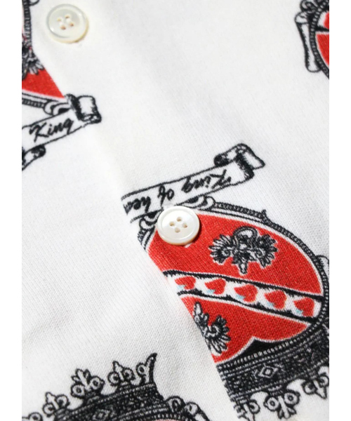 ABAHOUSE(アバハウス)の「【TOWNCRAFT 】PRINTED POLO CARDIGAN/ポロカーディガン/ユニセックス【WEB限定】(シャツ/ブラウス・メンズ・ホワイト/グリーン/ベージュ・M/L)」の8枚目の写真