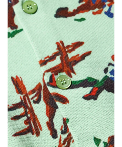 ABAHOUSE(アバハウス)の「【TOWNCRAFT 】PRINTED POLO CARDIGAN/ポロカーディガン/ユニセックス【WEB限定】(シャツ/ブラウス・メンズ・ホワイト/グリーン/ベージュ・M/L)」の14枚目の写真