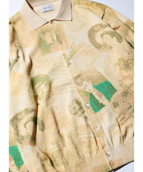 ABAHOUSE(アバハウス)の「【TOWNCRAFT 】PRINTED POLO CARDIGAN/ポロカーディガン/ユニセックス【WEB限定】(シャツ/ブラウス・メンズ・ホワイト/グリーン/ベージュ・M/L)」の17枚目の写真