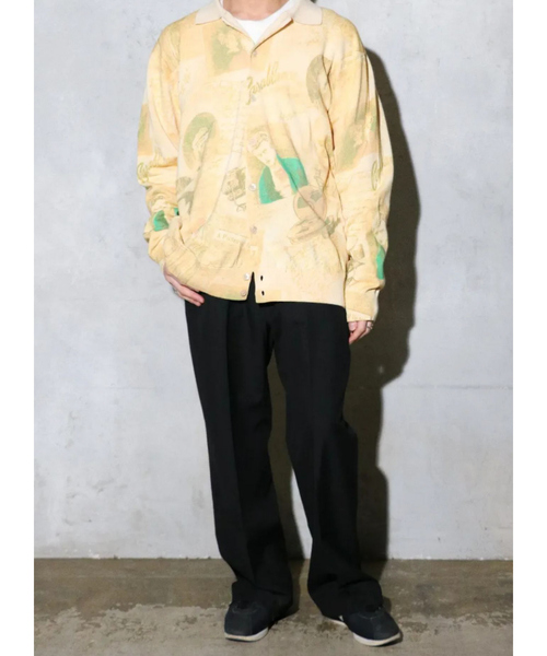 ABAHOUSE(アバハウス)の「【TOWNCRAFT 】PRINTED POLO CARDIGAN/ポロカーディガン/ユニセックス【WEB限定】(シャツ/ブラウス・メンズ・ホワイト/グリーン/ベージュ・M/L)」の20枚目の写真
