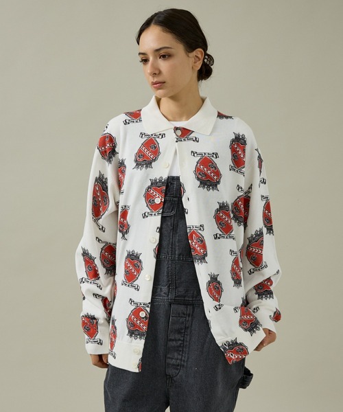 ABAHOUSE(アバハウス)の「【TOWNCRAFT 】PRINTED POLO CARDIGAN/ポロカーディガン/ユニセックス【WEB限定】(シャツ/ブラウス・メンズ・ホワイト/グリーン/ベージュ・M/L)」の21枚目の写真