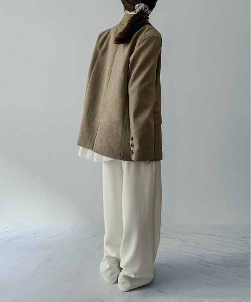 on:nue（オンニュ）の「【on:nue】[着用動画あり！]リラックステーラードオーバージャケット（テーラードジャケット・レディース・グレー/ブラウン/ブラック/ベージュ・FREE）」の11枚目の写真