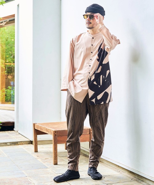 カヤ（カヤ）の「【カヤ】秋暁メンズパンツ（その他パンツ・メンズ・ブラック×ホワイト/ブラウン/グリーン・FREE）」の11枚目の写真