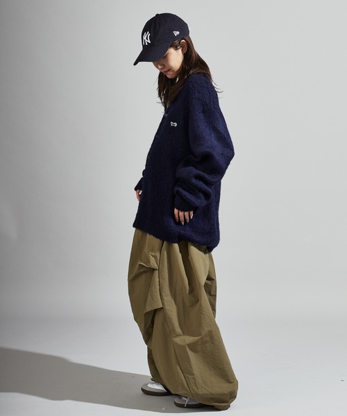 Chick（チック）の「Check Scarf-Attached Nylon Super Wide Pants / チェックスカーフ付き ナイロンスーパーワイドパンツ（その他パンツ・レディース・ブラック/グリーン・S/M）」の20枚目の写真