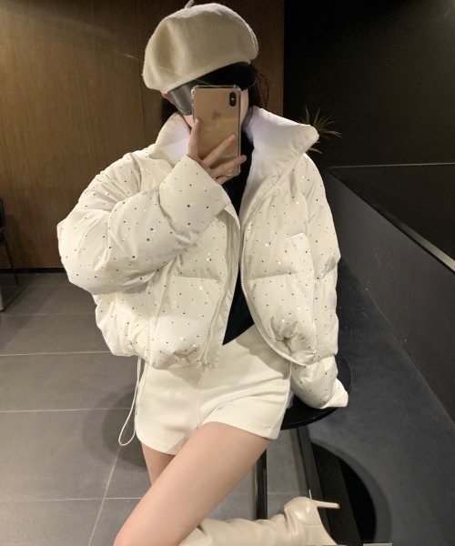 新品未使用♡ スナイデル ツイードダウン MIX ダウンジャケット ラメ ボア 通常商品のアイテム｜SNIDEL(スナイデル)の通販サイト【公式】