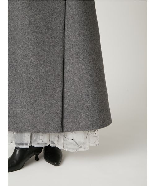 FRAY I.D（フレイアイディー）の「ビッグカラーウールコート（ダッフルコート・レディース・ブルー/グレー/ブラウン・1/0）」の12枚目の写真