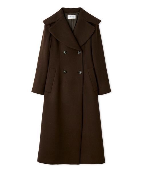 FRAY I.D（フレイアイディー）の「ビッグカラーウールコート（ダッフルコート・レディース・ブルー/グレー/ブラウン・1/0）」の21枚目の写真