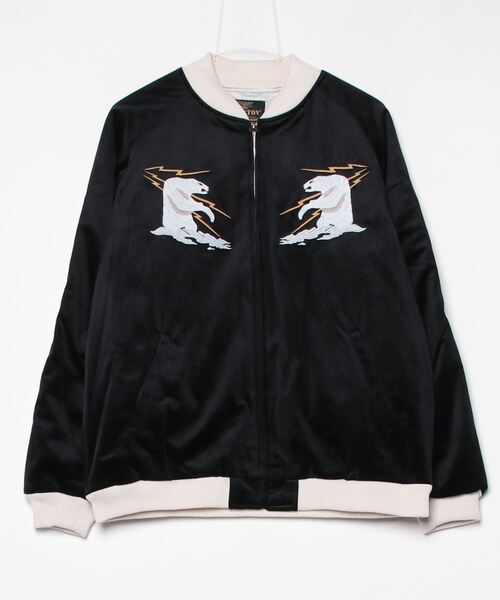 【UT204】【HOUSTON/ヒューストン】VELVELTEEN SOUVENIR JACKET ALASKA 51521