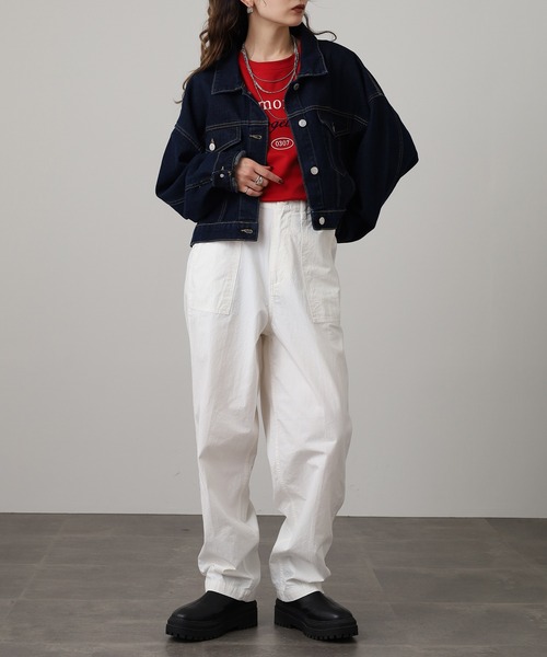 OMNES（オムネス）の「ダンプベイカーパンツ（その他パンツ・レディース・ブルー/アイボリー/カーキ/ブラック・M/L）」の14枚目の写真