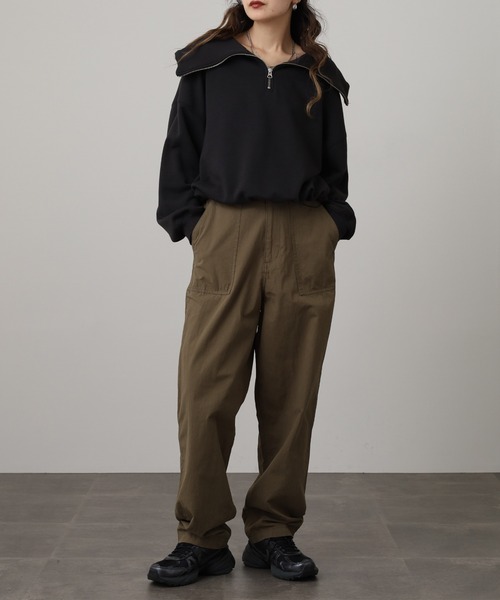 OMNES（オムネス）の「ダンプベイカーパンツ（その他パンツ・レディース・ブルー/アイボリー/カーキ/ブラック・M/L）」の6枚目の写真