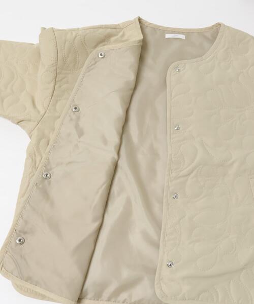 ITEMS URBANRESEARCH（アイテムズ アーバンリサーチ）の「ノーカラー中綿ブルゾン（ノーカラージャケット・レディース・ブラック/ブラウン/ベージュ・FREE）」の20枚目の写真