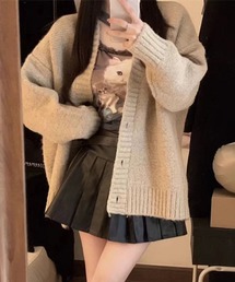 ニット Vカーデ