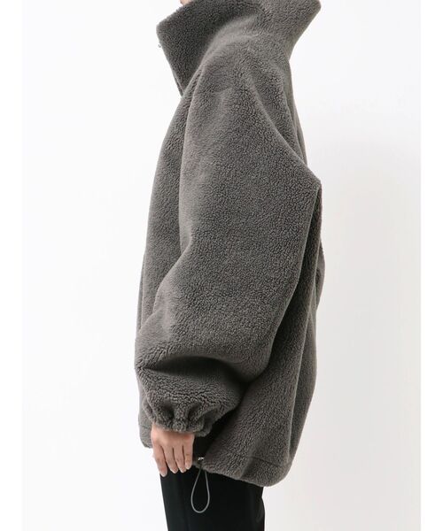 ELENDEEK（エレンディーク）の「2WAYボアフェイクレザーコート（その他アウター・レディース・グレー/オフホワイト/ブラック・02/01）」の9枚目の写真